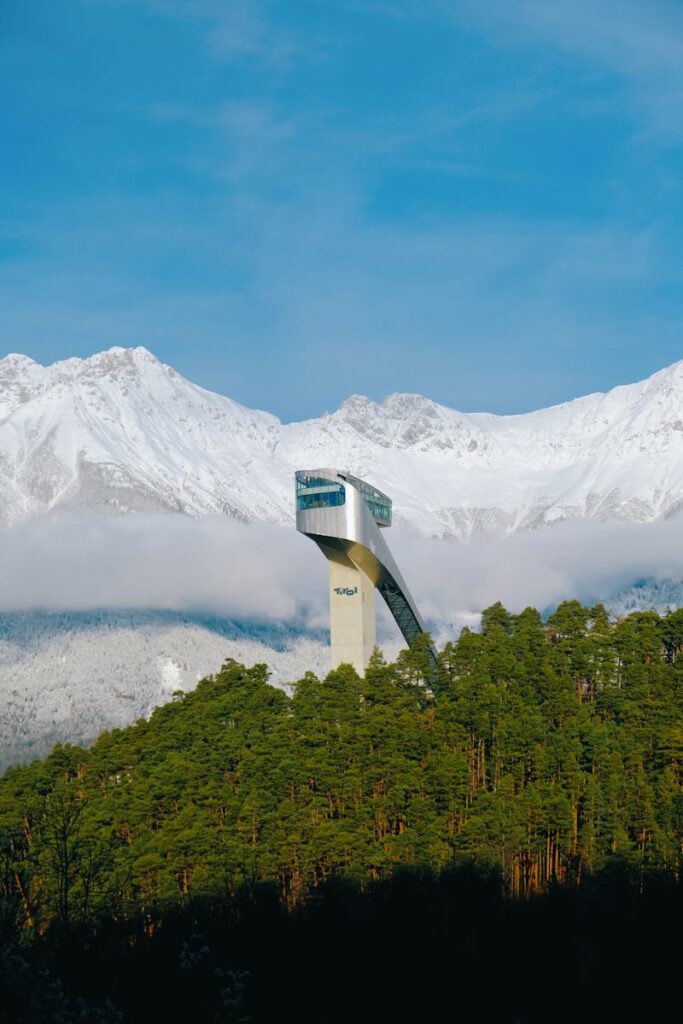 Tower of Bergisel Ski Jump in Innsbruck